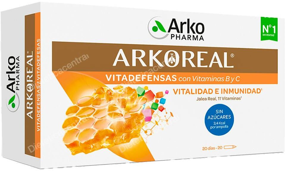 Arkopharma arkoreal jalea real light 100mg 20amp.