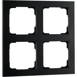 SG LEUCHTEN Rahmen 2-fach schwarz matt horizontal Kunststoff 078061