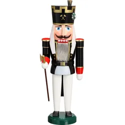 Seiffener Volkskunst Nussknacker Bergakademist Größe 38 cm