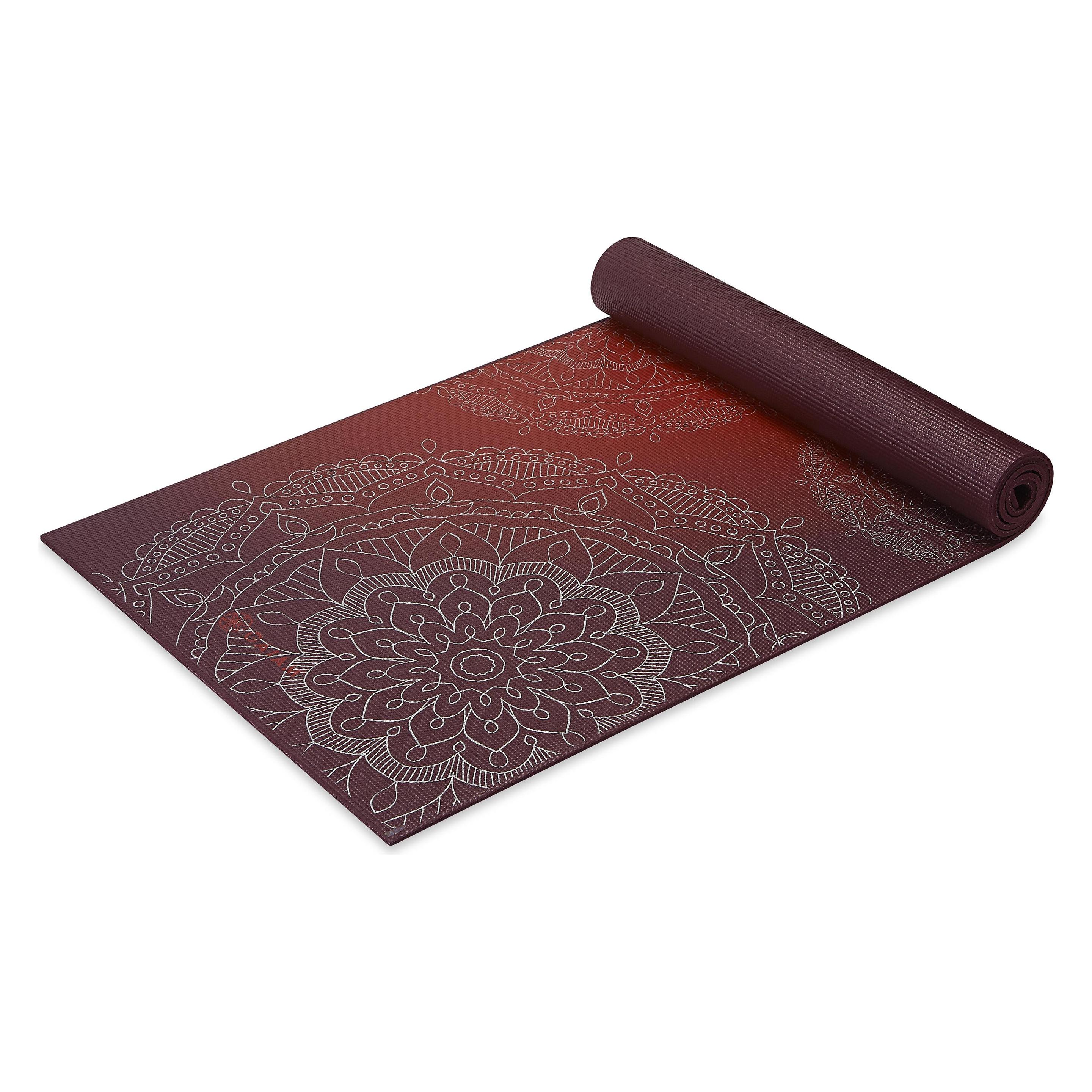 Gaiam 6mm Metallic Yoga Mat,Metallic Metallic Sunset (6 mm) (63417)