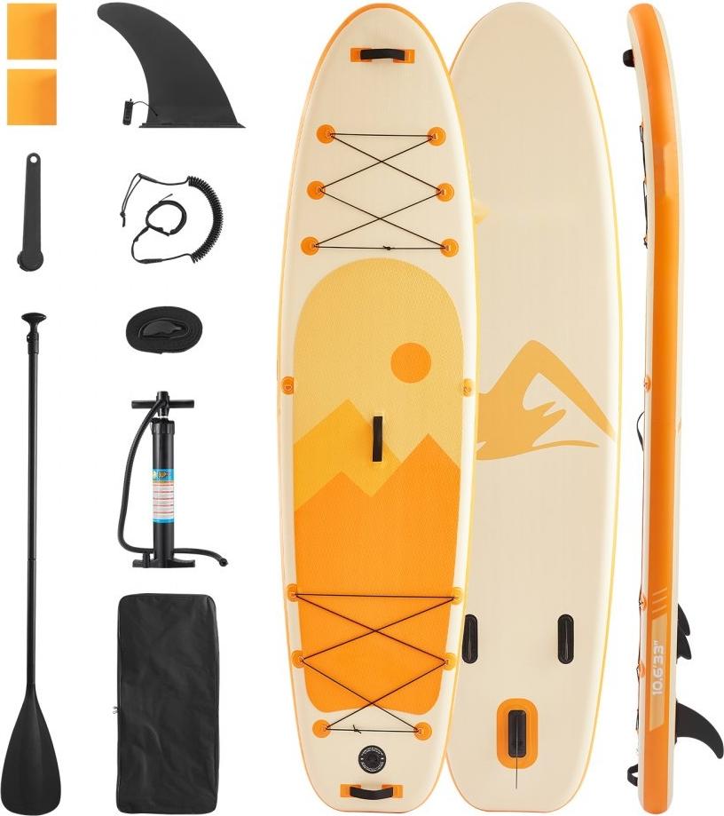 Aufblasbares Stand Up Paddle Board 3,23m - SUP Surfboard mit Paddelzubehör - Ideal zum Paddeln, Surfen