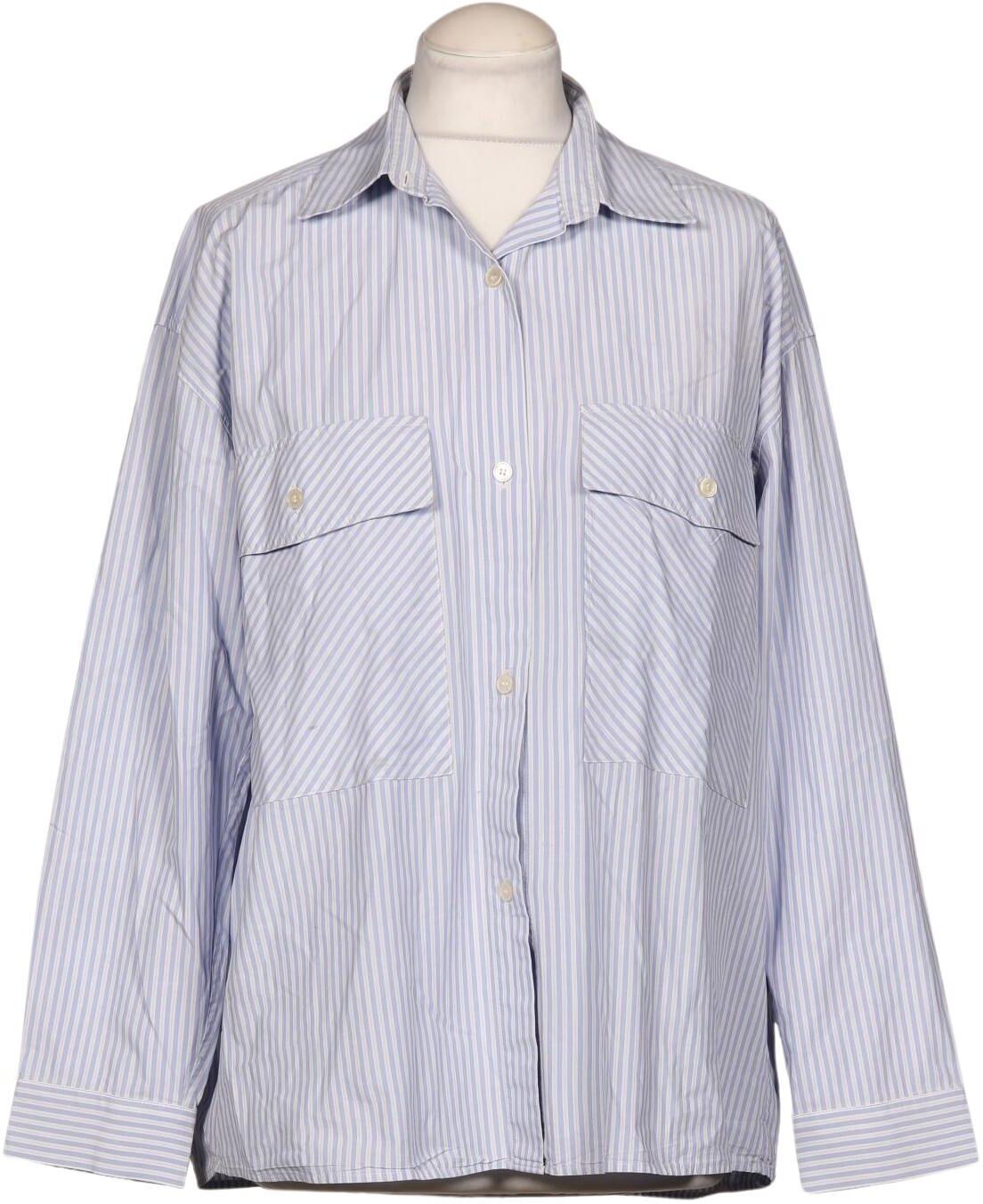 Massimo Dutti Damen Bluse, Hellblau, Gr. S, Baumwolle - Second Hand