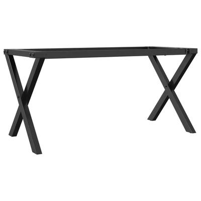 Helloshop26 - Couchtischbeine X-Gestell 80 x 40 x 43 cm einfache Installation Industriestil schwarzer Stahl