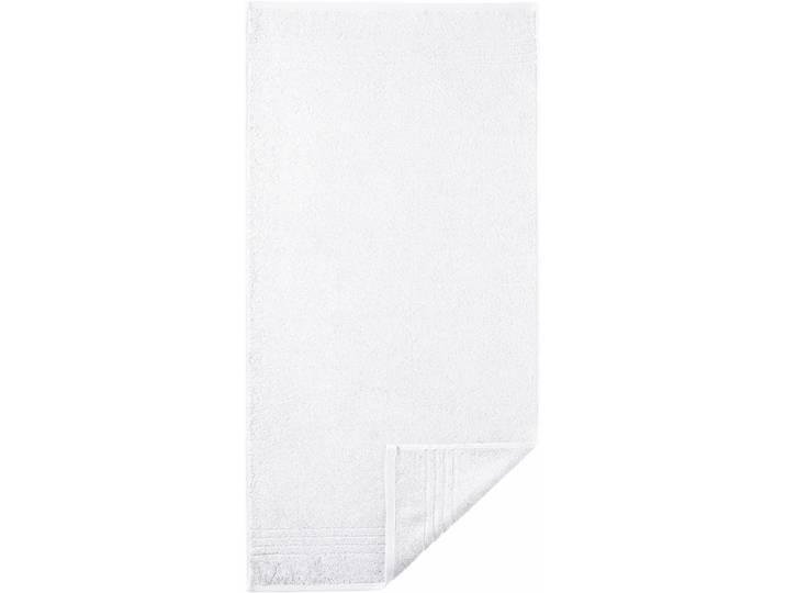 Handtücher EGERIA Madison , weiss (weiß), B:50cm L:100cm, Walkfrottee, Obermaterial: 100% Baumwolle, Handtücher, Handtücher, Uni-Programm mit Streifenbordüre, reine Baumwolle