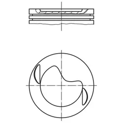 Kolben MAHLE 002 19 02 für Mercedes-Benz 124 S