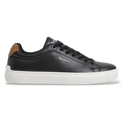 Pepe Jeans für Herren. PMS000062 Sneaker Camden Mode schwarz (41), Wohnung, Schnürsenkel, Lässig, Klassisch
