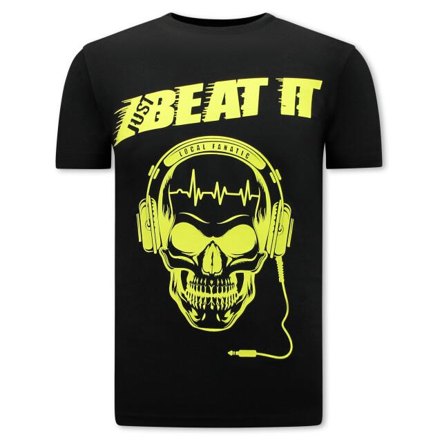 Local Fanatic Just beat it print t-shirt