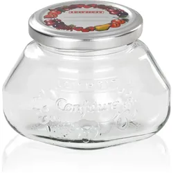 Leifheit Marmeladenglas, Einmachgläser, Transparent, Silber