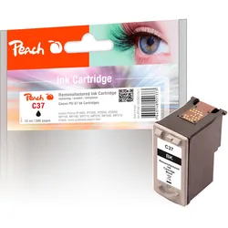 Peach Druckkopf schwarz kompatibel zu Canon PG-37BK, 2145B001