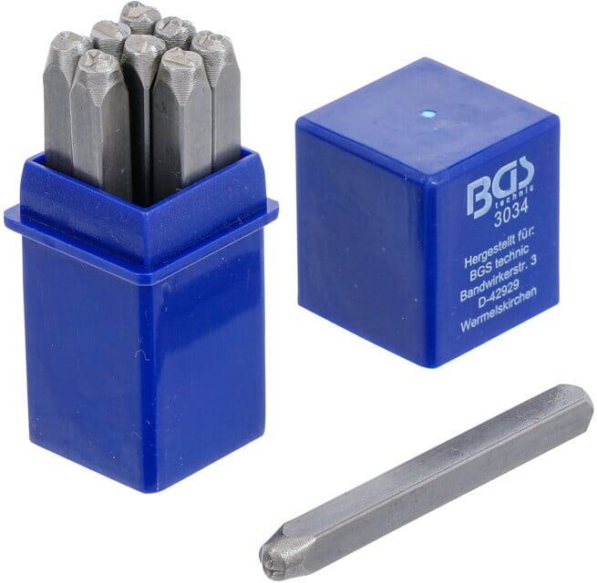 Chiffres à frapper 4 mm BGS ; BGS technic (3034)