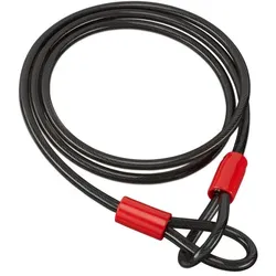 Relaxdays 3 x Schlaufenkabel 2m Rot,Schwarz