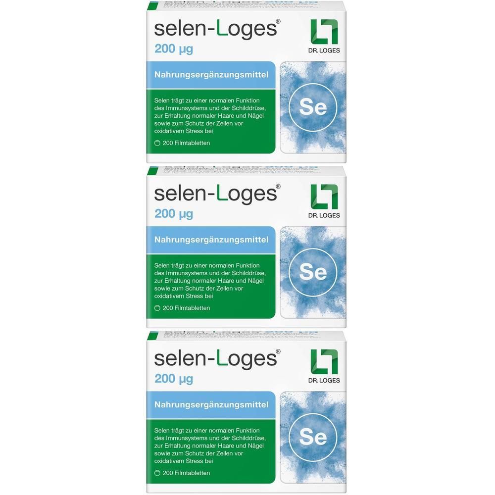Selen-Loges 200 µg Filmtabletten x3 3x200 St