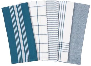 KAF Home Soho Poly Cotton Kitchen Towels, Set of 10