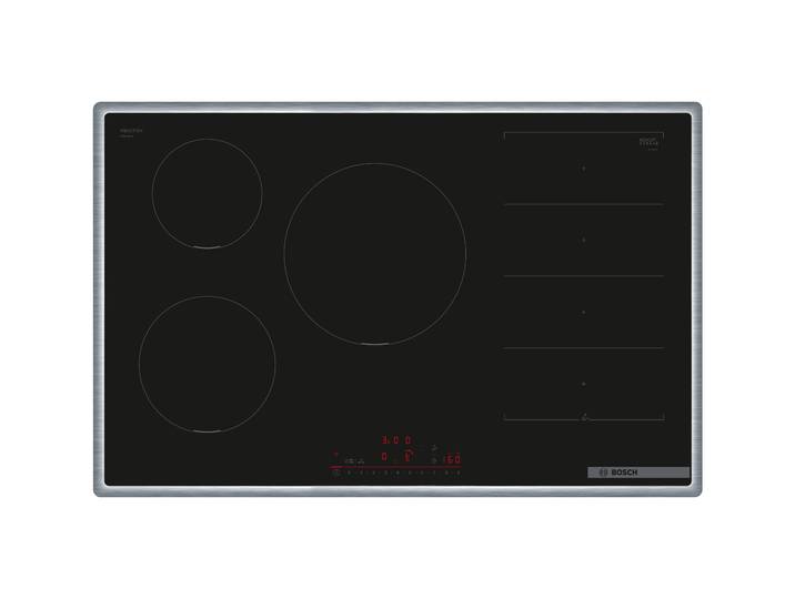 BOSCH Induktions-Kochfeld PXV845HC1E , schwarz, B:80,2cm H:5,5cm T:51,3cm, Kochfelder, DirectSelect für einfachen Bedienkomfort, umlaufender Rahmen, Induktions-Kochfeld
