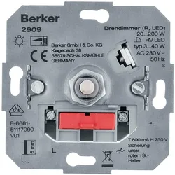 Berker, Lichtschalter + Storenschalter, Drehdimmer (R LED) 2909 Lichtsteuerung