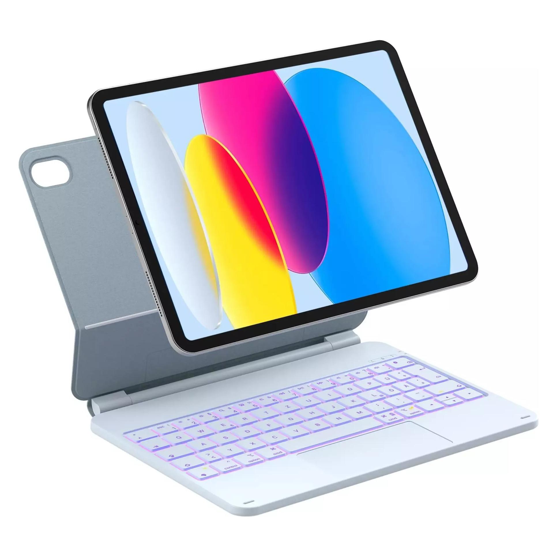 Inateck Keyboard Hülle für iPad 10" QWERTZ blue (DE, Apple iPad 2022 (10. Gen)) (KB09119-10_BLUE)