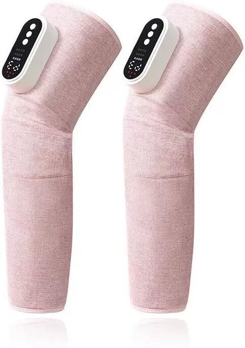 INF Kabelloses Beinmassagegerät-Set - Luftkompression, Wärmetherapie, Einstellbare Passform Rosa