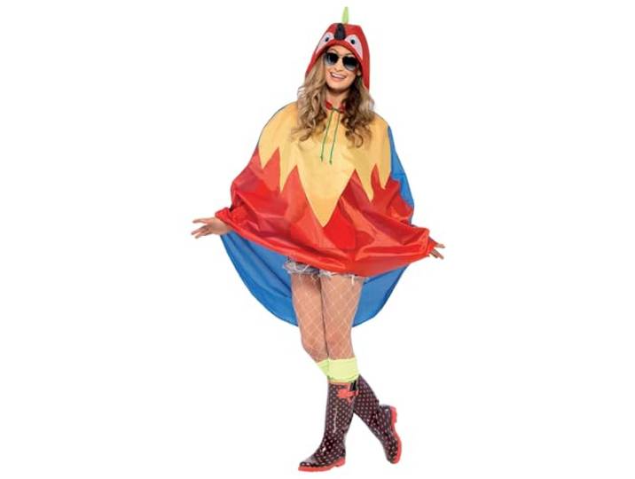 Fancy Dress Parrot Party Poncho