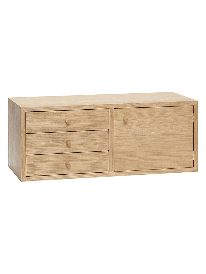 Hübsch Wandregal "Piccolo" in Natur - (B)50 x (H)22 x (T)20 cm - onesize