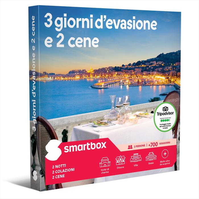 SMARTBOX 3 Giorni D'evasione E 2 Cene-ebox Digitale
