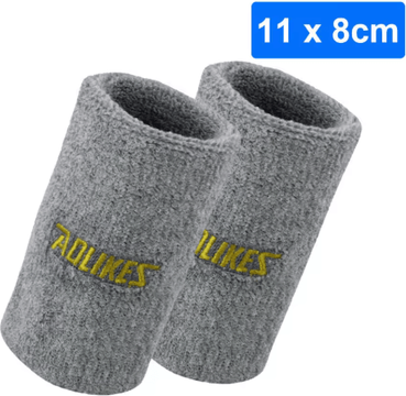 Inspire Picks AOLIKES Sports Sweatbands Wristbands Moisture Wicking Athletic Wristbands For Tennis, Basketball, Running & Fitness 11cm gray