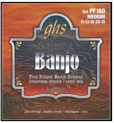 GHS PF160 5-String Banjo Set