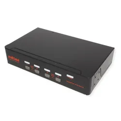 ROLINE KVM Switch - KVM-/Audio-/USB-Switch - USB
