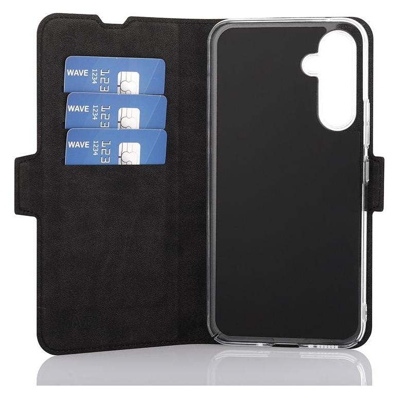 Wave BookCase -suojakotelo, Samsung Galaxy A54, musta (Samsung Galaxy A54 5G) (WAVE-BC-SS-A545G-BK)