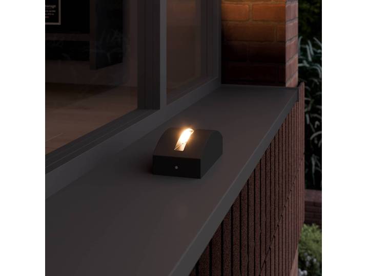 LED Sockelleuchte Marka Lucande, alu / grau / zink, Aluminium, Modern, LED Außenleuchte