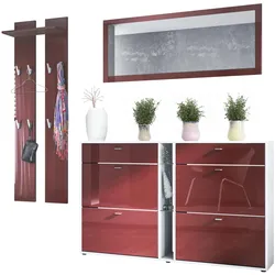 GARDEROBE Orlando Bordeaux Hochglanz