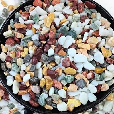 Uplift Picks Natural Polished River Rocks Decorative Gravel Stones For Garden Aquarium Decor 100g