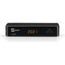Telesystem Digitaler terrestrischer Decoder Dvb-t T2 Hd (DVB-T, DVB-T2), TV Receiver, Schwarz