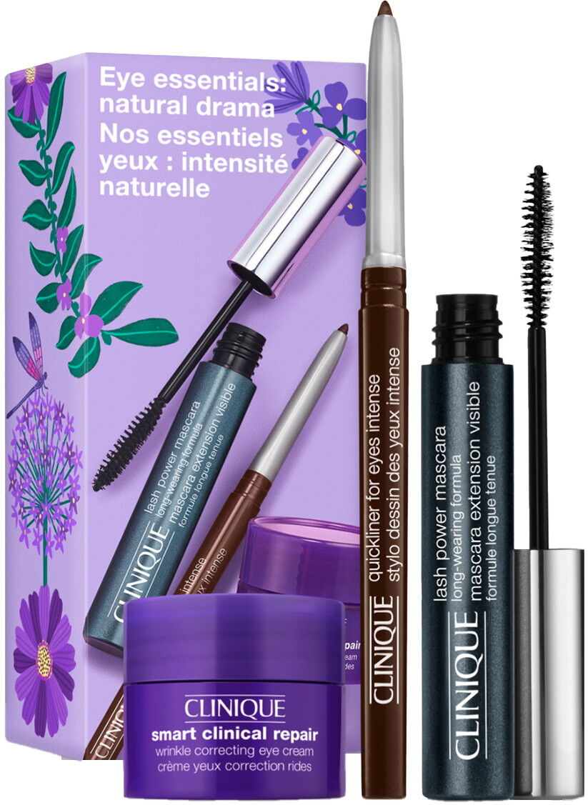 Clinique Eye Essentials: Natural Drama (Mascara 6ml + Quickliner 0,14g + Cream 5ml)