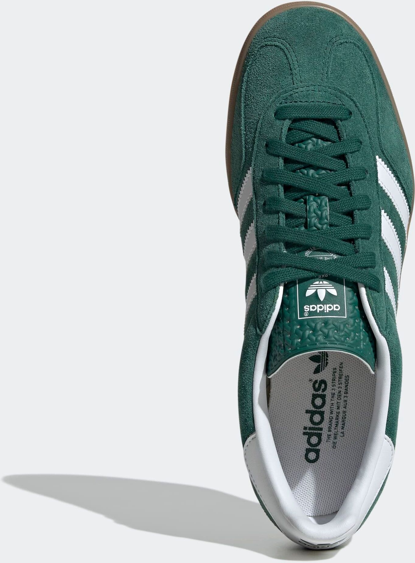 Sneaker ADIDAS ORIGINALS "GAZELLE", Herren, Gr. 42,5, grün (collgrün, ftwwht, gum2), Leder, Synthetik, Schuhe Sneaker collgrün, ftwwht, gum2 42,5