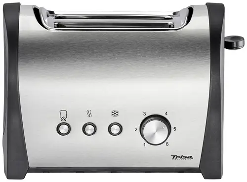 Trisa Royal Toast Toaster Edelstahl, Schwarz