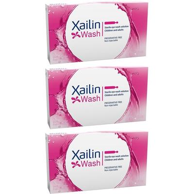 Xailin Wash Augenspüllösung in Einzeldosen 3x 3x20x5 ml Augentropfen