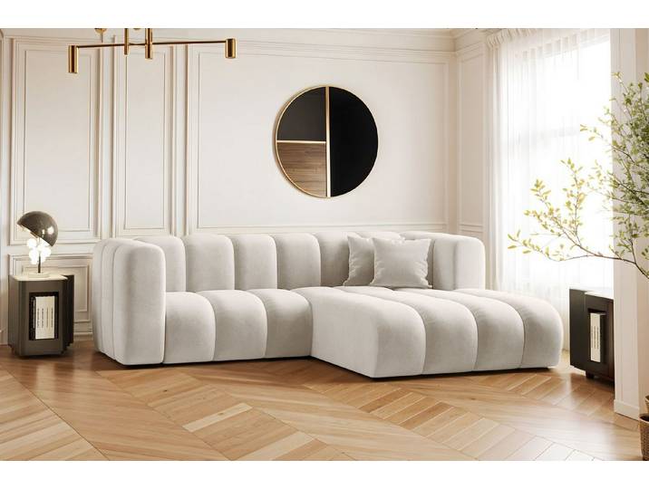 Kaiser Möbel Ecksofa L-form Sofa Grand Modular Stoff Haga und Salvador, Große Auswahl an Farben, moderner Stil, modular