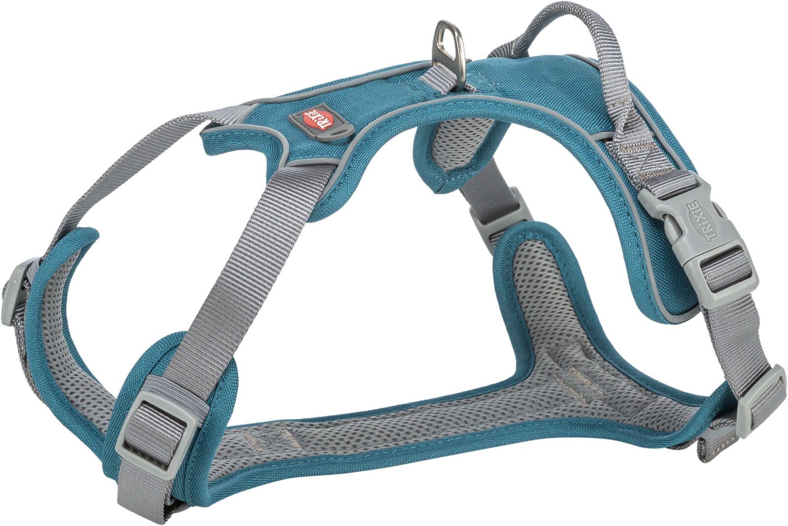 TRIXIE Premium Active Geschirr, 30 - 40 cm / 15 mm, petrol