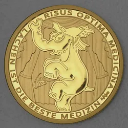 Goldmünze 1oz "Risus Optima Medicina" 2023 Ottifanten – Funnyfant (Tuvalu)