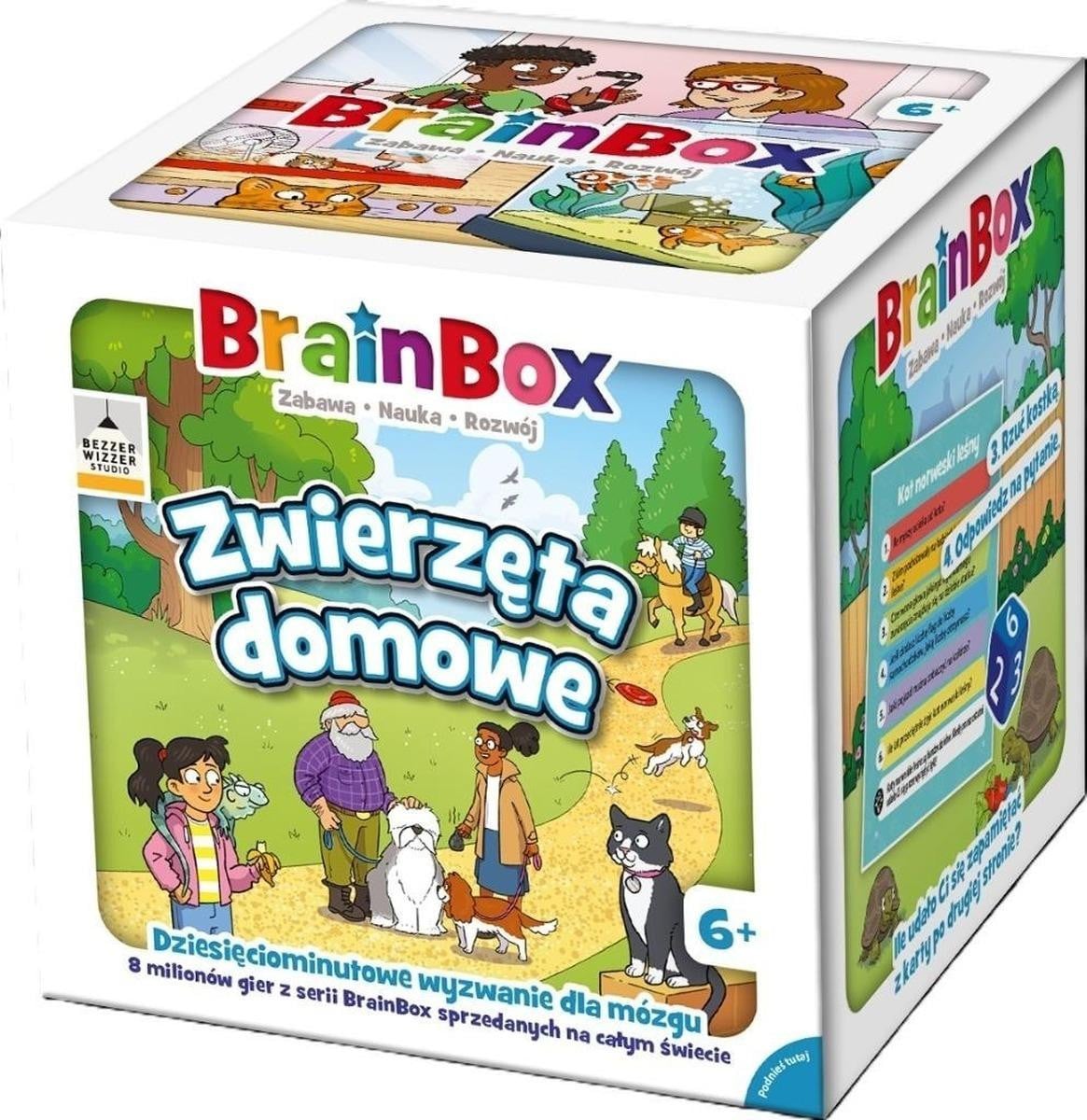 Rebel BrainBox Leergame Huisdieren Set van 55 kaarten