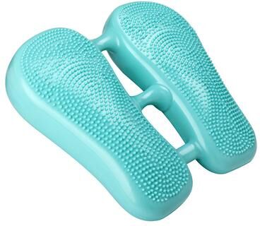 Healfit Counter Balance Trainer Pedal, Inflatable Stepper Core Exercise Equipment, Office Fitness, Home Gym Muscle Relaxing Massage green Blue