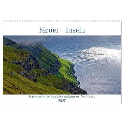 Färöer - Inseln (Wandkalender 2027 DIN A2 quer), CALVENDO Monatskalender