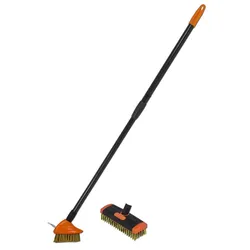 Drahtbürsten Reinigungsset mit Teleskopstiel 80-140 cm Bradas KT-CX14