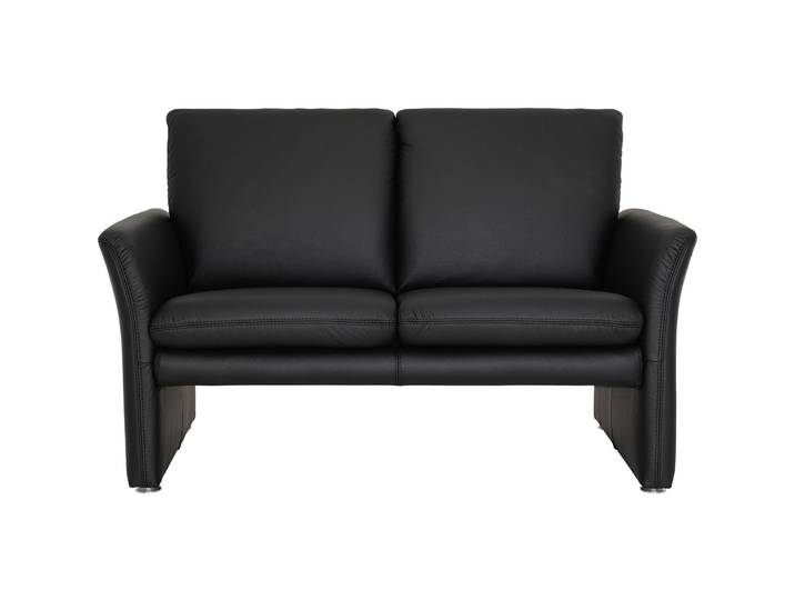 Sofa Felix Leder schwarz B 141 T 86 cm - Sofa