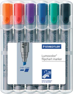 STAEDTLER Flipchartmarker Lumocolor 356BWP6, 6er Set