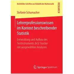 Lehrerprofessionswissen im Kontext beschreibender Statistik, Fachbücher von Stefanie Schumacher