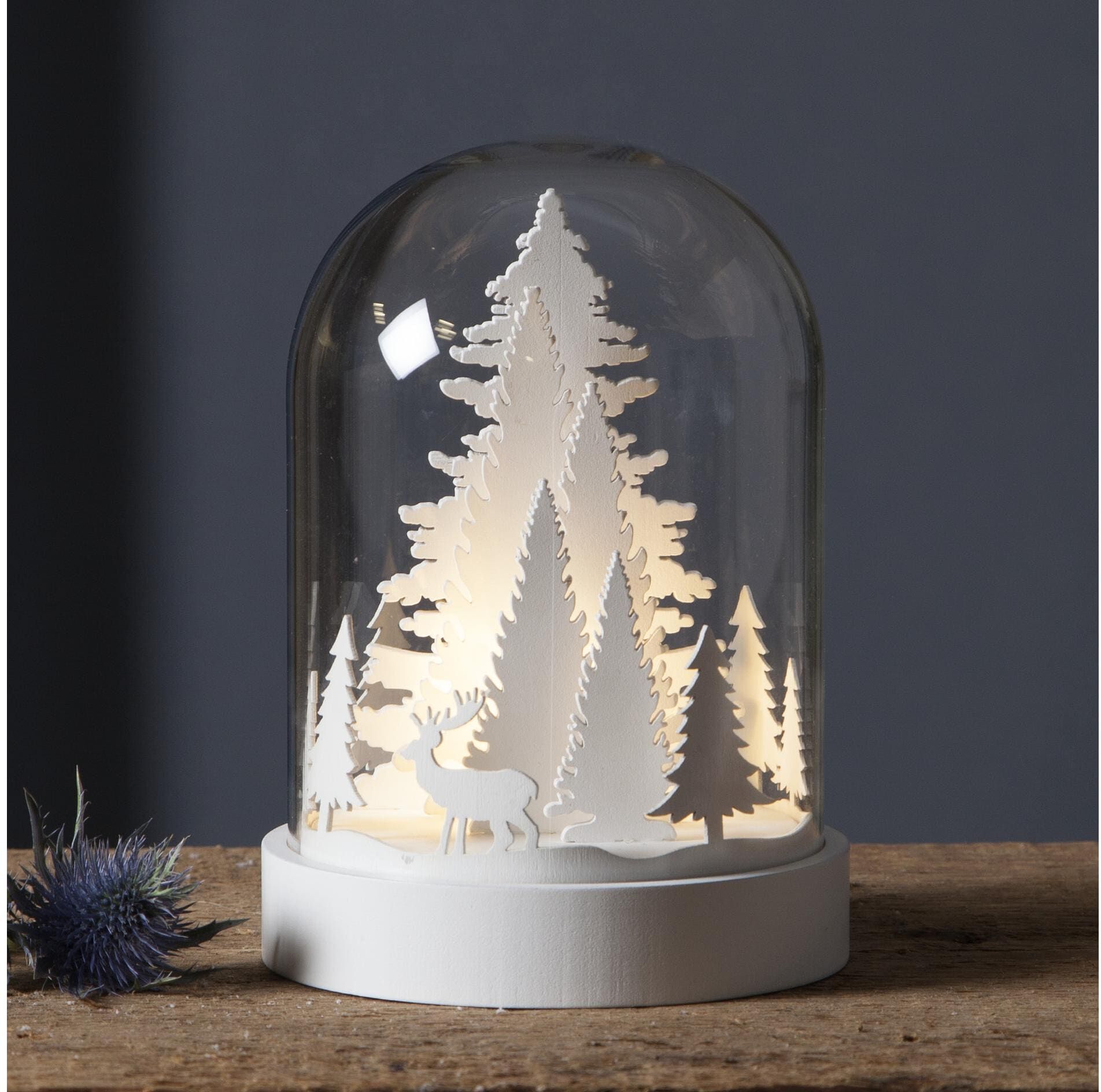 LED Dekofigur "Trading Tischdeko Kupol Winter", weiss (weiß), H:17,5cm Ø:12,5cm, PARFORCE TRADITIONAL HUNTING, Leuchten, LED Dekofigur weiß Ø 12,5cm H: 17,5cm