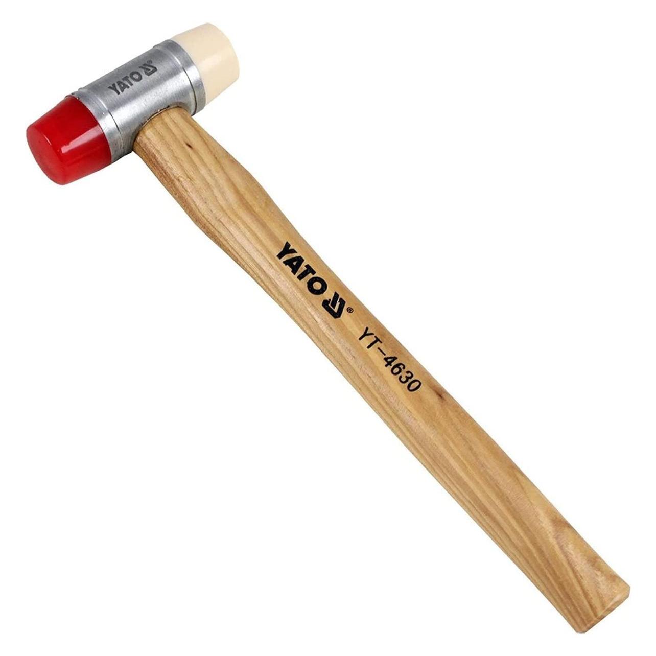 Yato Pu & Nylon Heads Mallet W.Wood.Handle 35 (340 g) (YT-4632)