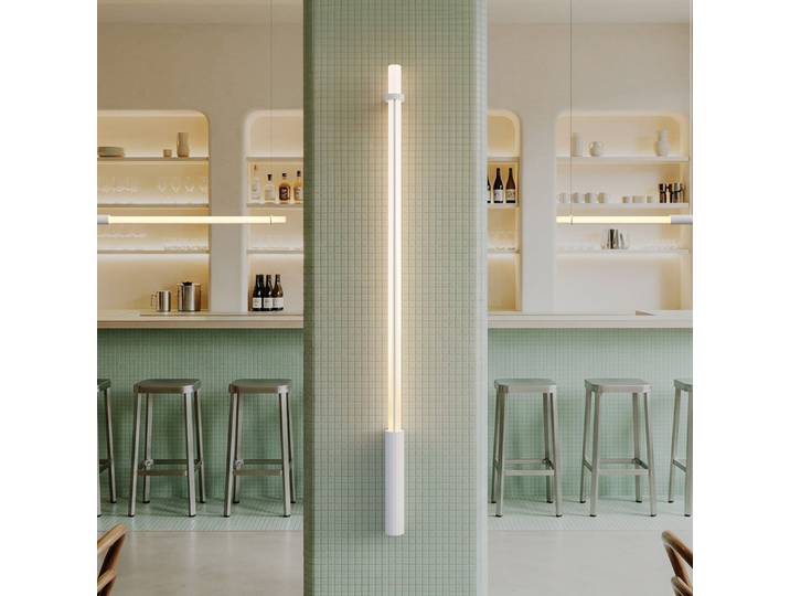 In Fine LED-Wandleuchte, weiß, Höhe 160 cm, IP65 - DCW - Design - Aluminium
