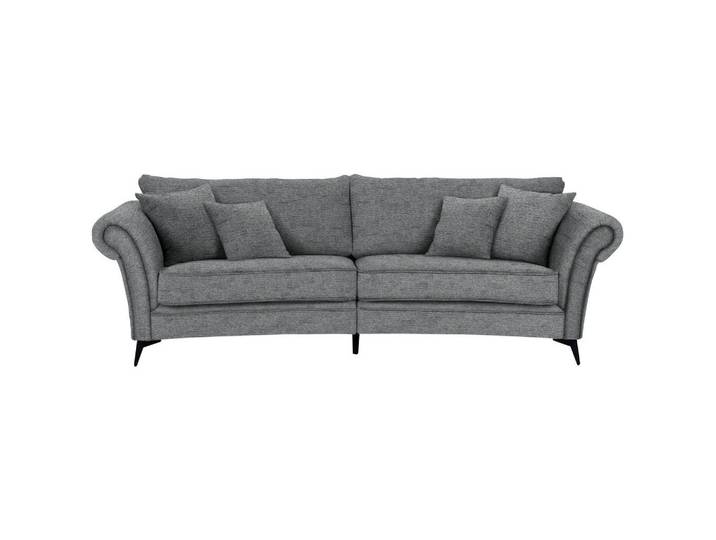 Landscape Megasofa, Anthrazit, Metall, 3-4-Sitzer, Füllung: Schaumstoffflocken,Schaumstoffflocken,Schaumstoffflocken,Polyetherschaumkern, 273x79x125 cm, Stoffauswahl, Armteil links, rechts, Wohnzimmer, Sofas & Couches, Sofas, Bigsofas